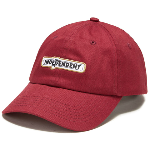 Primitive x Independent Bar Strapback Hat - Burgundy