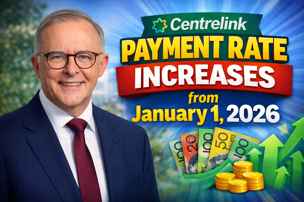 Centrelink Payment Rate Increases from January 1, 2026 New Year Social Security Indexation Australia