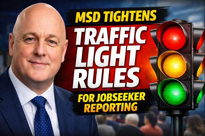 MSD Tightens Traffic Light Rules for Jobseeker Reporting
