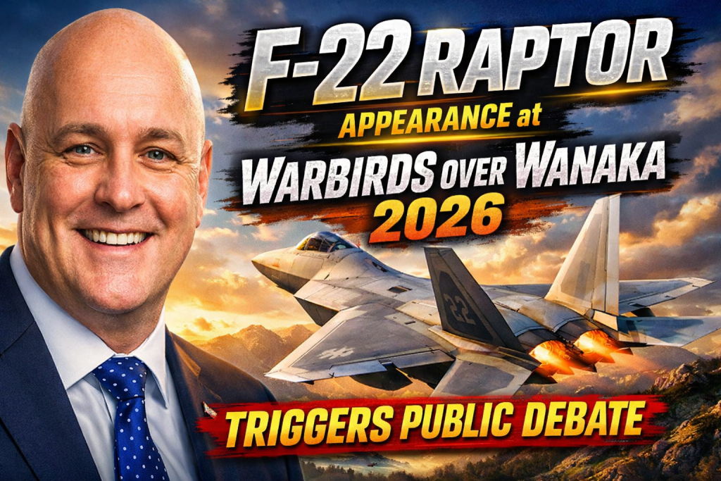 F-22 Raptor Appearance at Warbirds Over Wanaka 2026 Triggers Public Debate