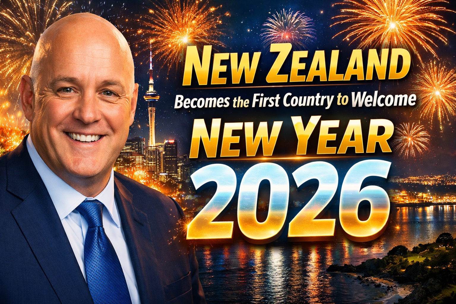 New Zealand Becomes the First Country to Welcome New Year 2026