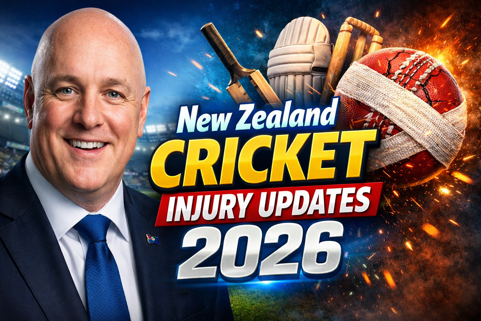 New Zealand Cricket Injury Updates 2026 Black Caps Squad Changes and Adam Milne Hamstring Status