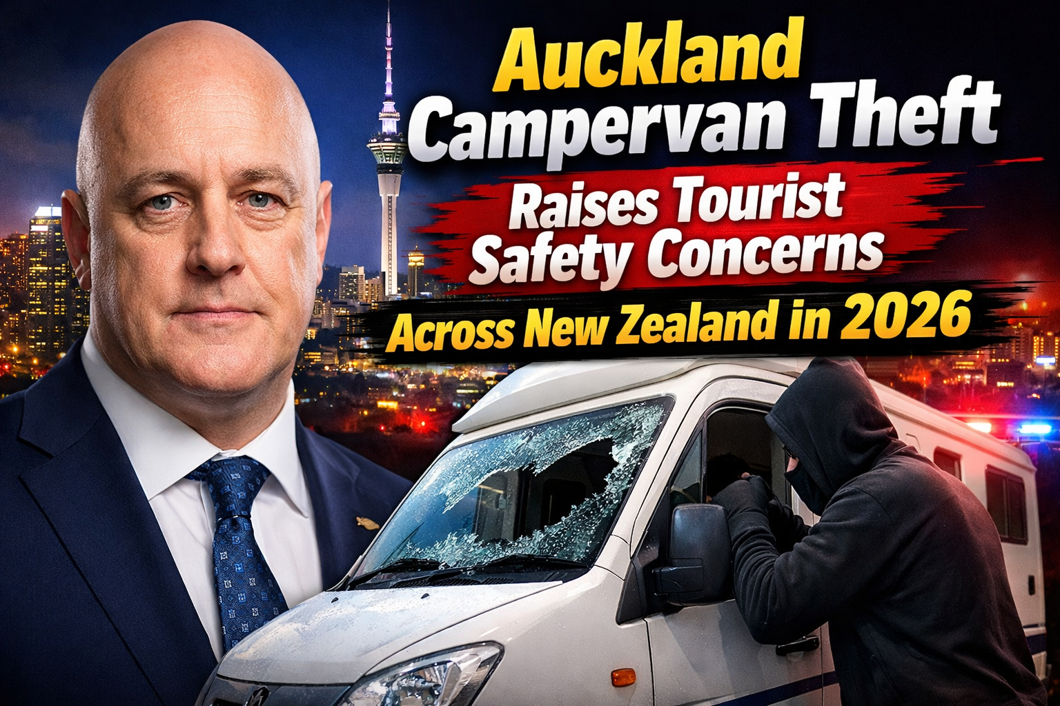 Auckland Campervan Theft Raises Tourist Safety Concerns Across New Zealand in 2026