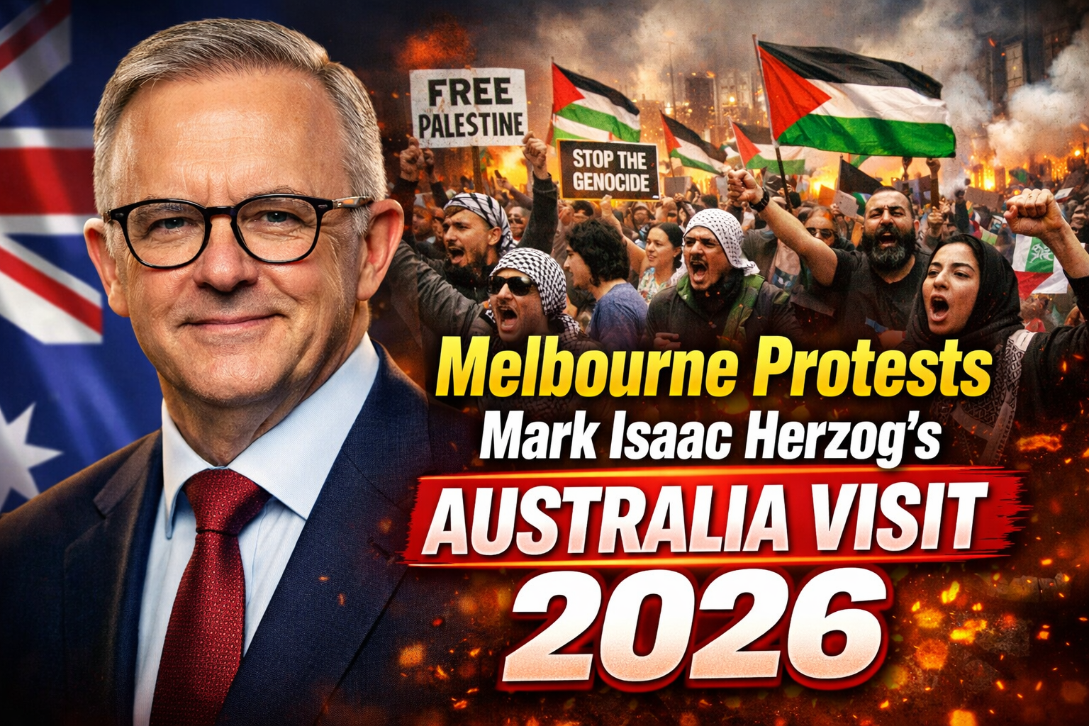 Melbourne Protests Mark Isaac Herzog’s Australia Visit 2026 – What Happened