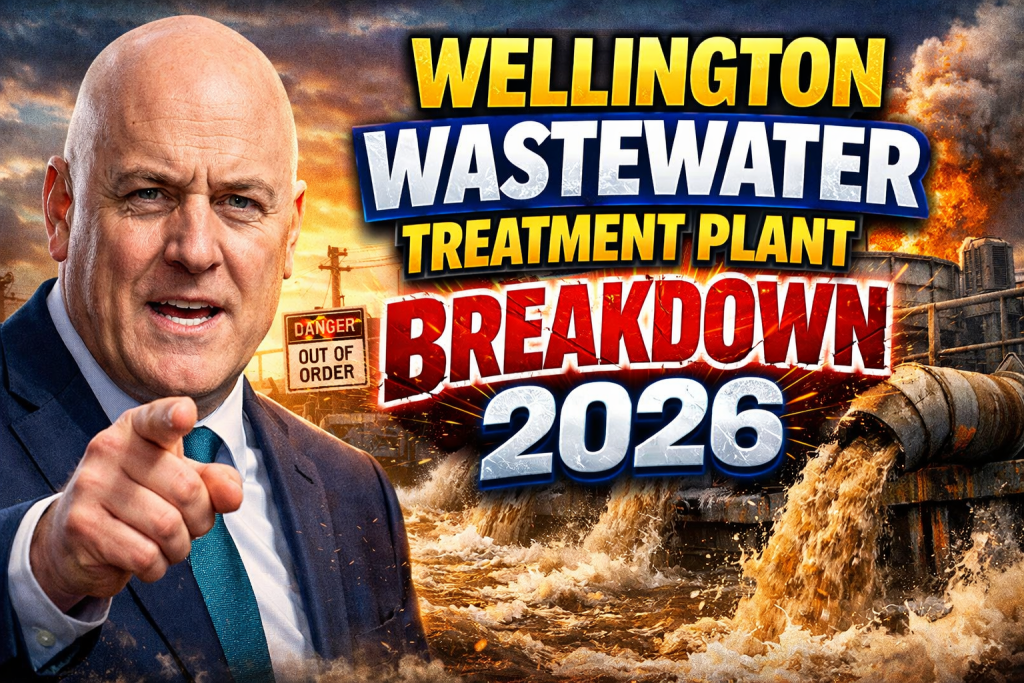 Sewage Leak Crisis Wellington Wastewater Treatment Plant Breakdown 2026