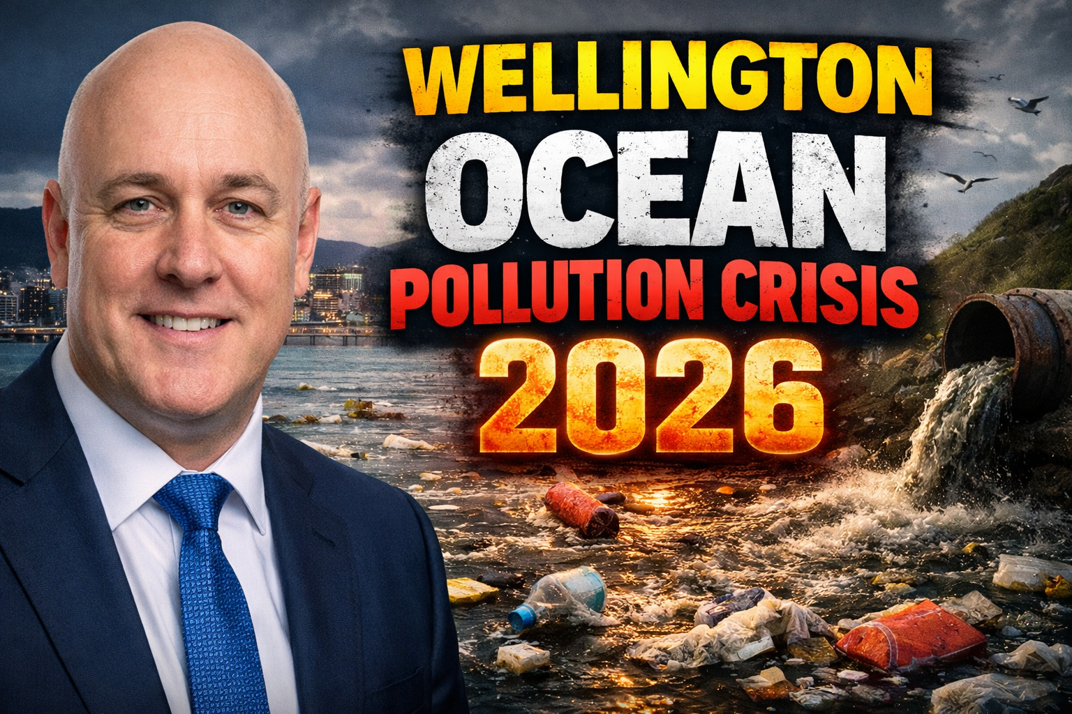 Wellington Ocean Pollution Crisis 2026 Sewage Spill Contaminates Coastline and Beaches
