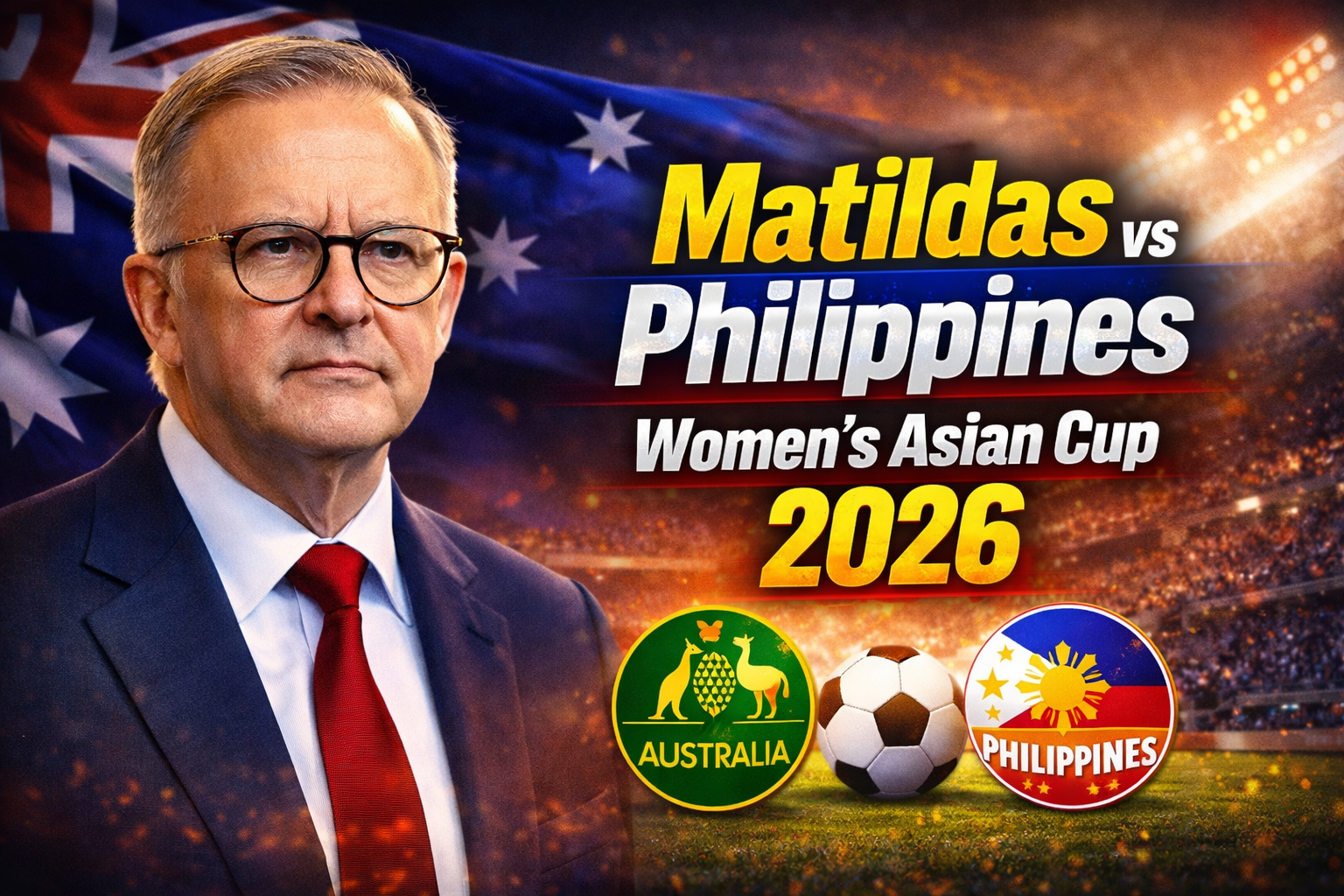 Matildas vs Philippines Women’s Asian Cup 2026 Perth hosts crucial group stage clash