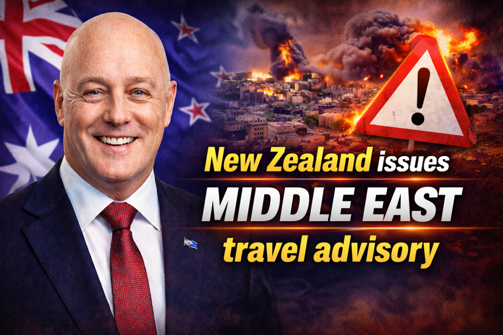 New Zealand issues Middle East travel advisory Peters tells Kiwis to depart conflict zones