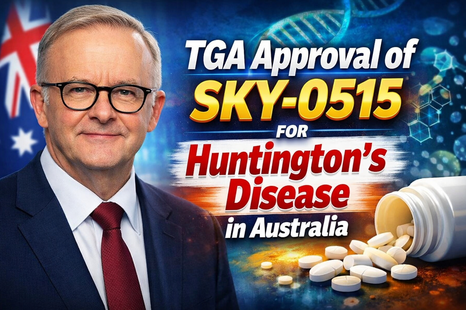 TGA Approval of SKY-0515 for Huntington’s Disease in Australia What We Know